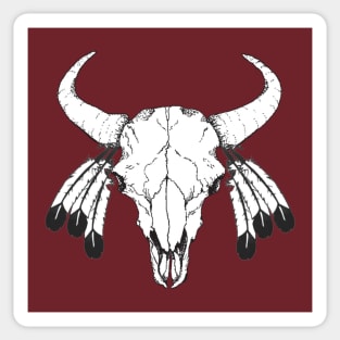 Bison Skull 2 Sticker